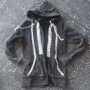 Small POL hoodie sweatshirt boutique lace